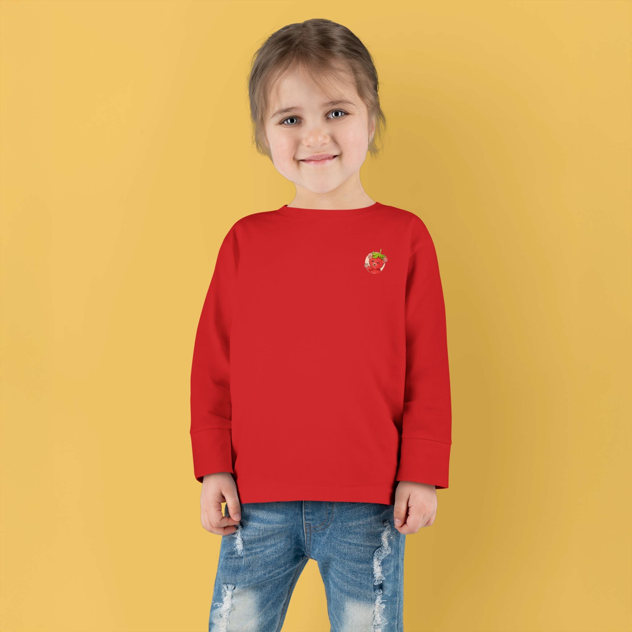 The Strawbear Back Print Long Sleeve